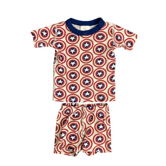 Hanna Andersson Disney Captain America 2pc Pajama Set - Picture 1 of 2